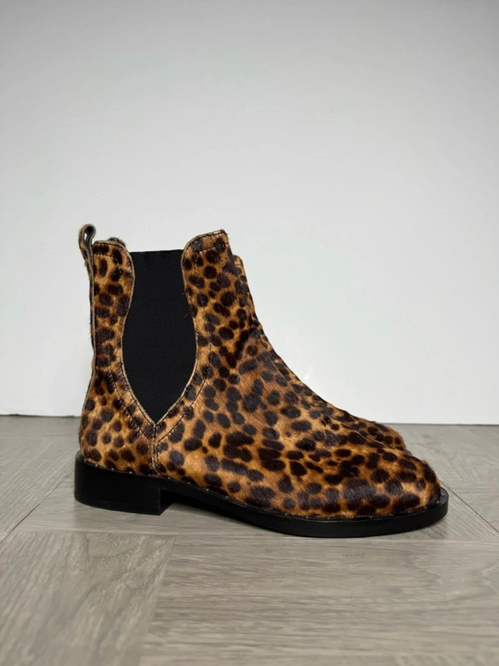 Rebecca Minkoff Leopard Chelsea Boot 7 1/2 M